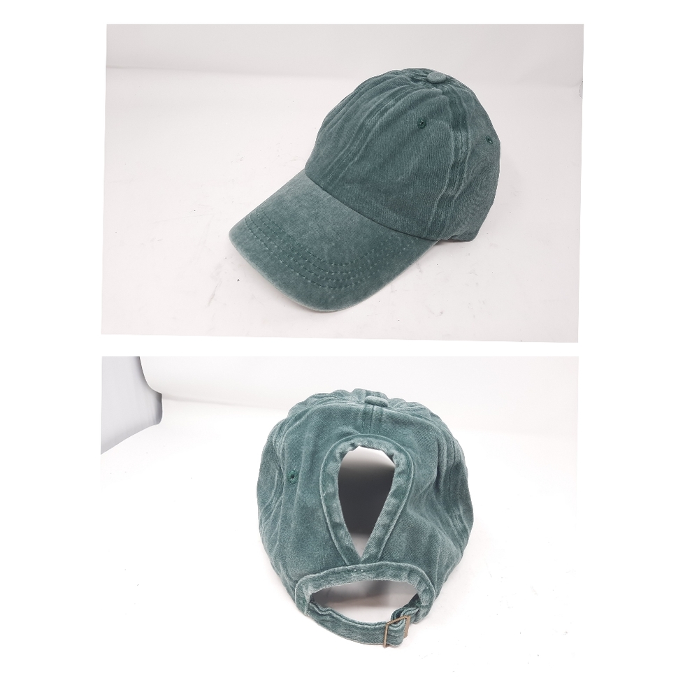 New! Green Pony Tail Hat